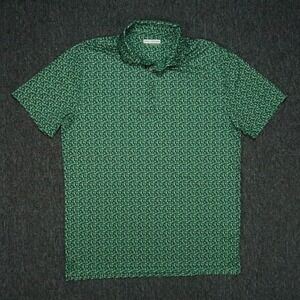 Fore Fathers Shirt Mens Medium Green Golfing Dad‎ Performance Polo Short Sleeve